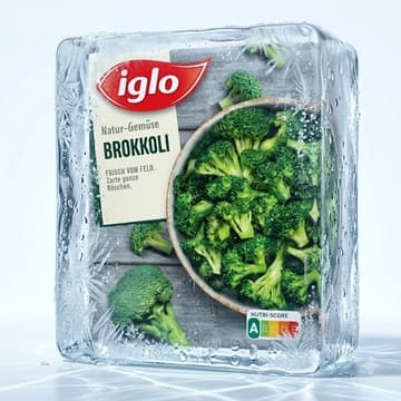 Packung iglo Natur-Gemüse Brokkoli, 400 g
