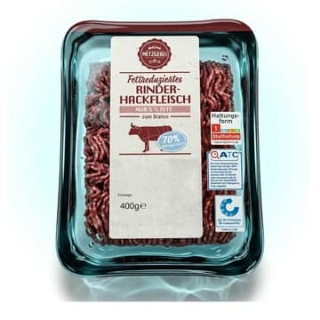 Schale meine Metzgerei Fettreduziertes Rinderhackfleisch, 400 g