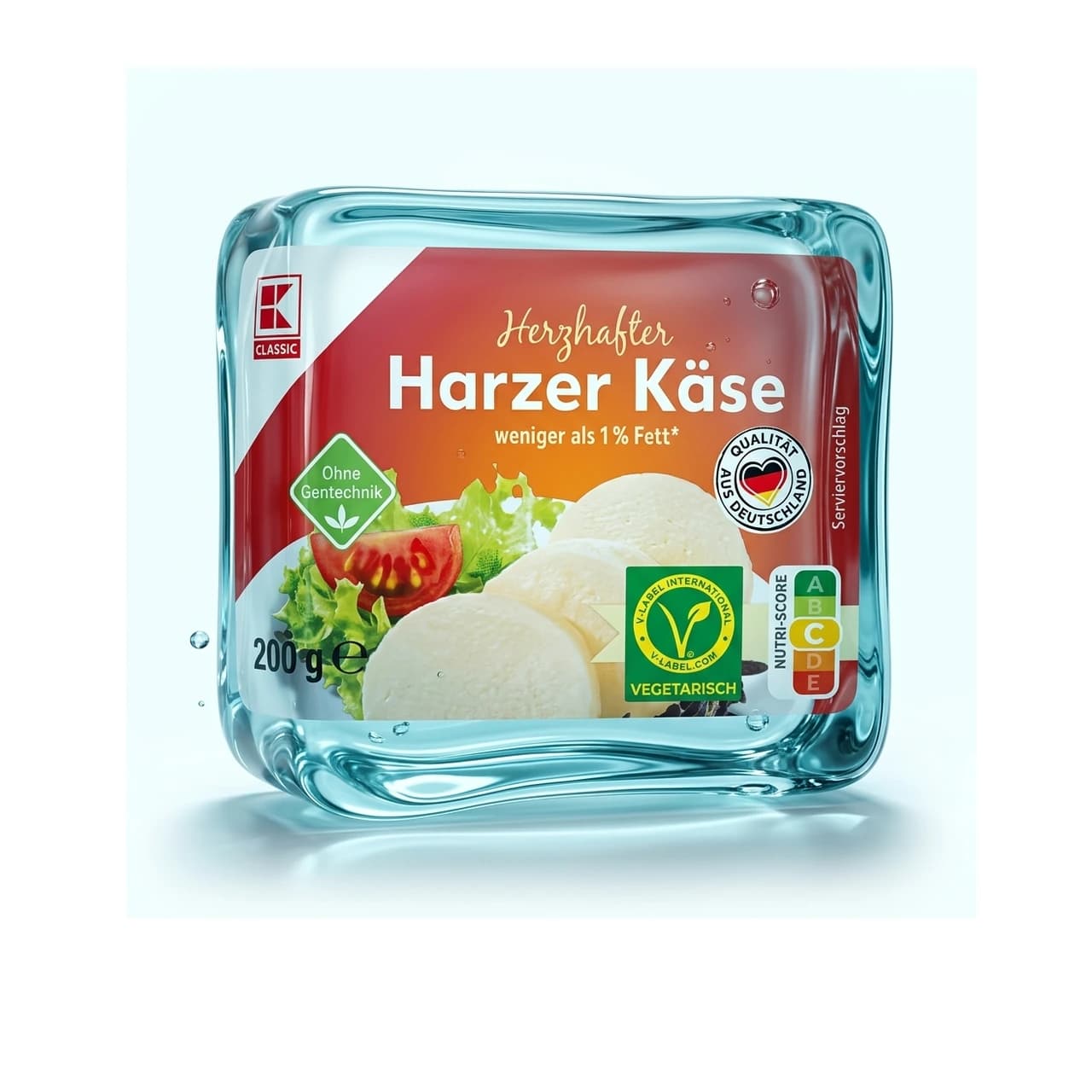 Packung K-Classic Harzer Käse, 200 g