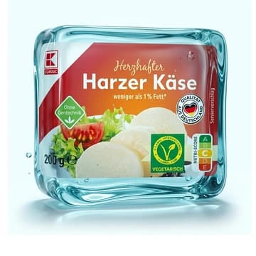 Packung K-Classic Harzer Käse, 200 g