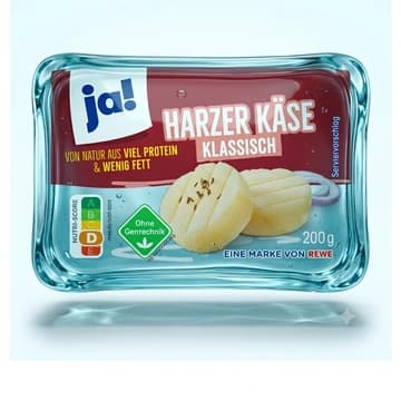 Packung ja! Harzer Käse klassisch, 200 g