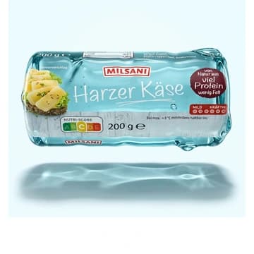Packung Milsani Harzer Käse, 200 g