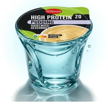 Becher Milbona High Protein Pudding Haselnuss, 200 g