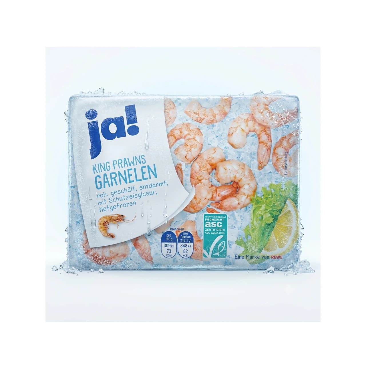 Packung ja! King Prawns Garnelen tiefgekühlt