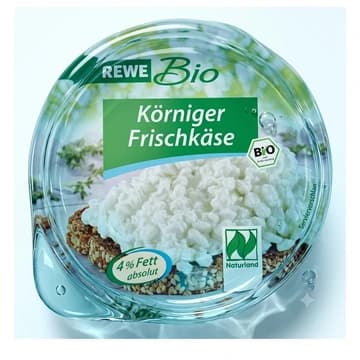 Becher REWE Bio Körniger Frischkäse, 200 g