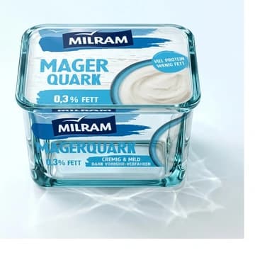Becher MILRAM MagerQuark, 250 g