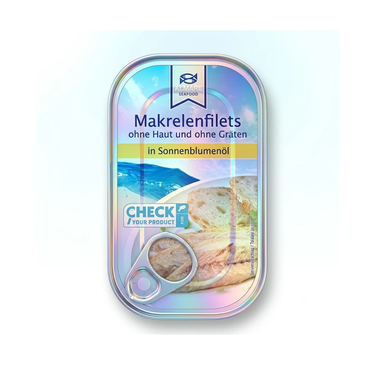 Dose Almare Seafood Makrelenfilets in Sonnenblumenöl, 125 g