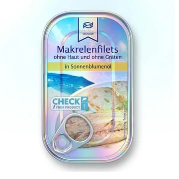 Dose Almare Seafood Makrelenfilets in Sonnenblumenöl, 125 g
