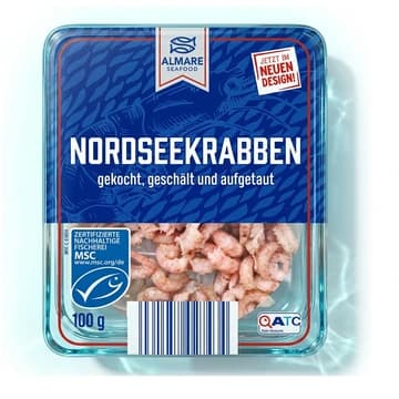 Schale Almare Seafood Nordseekrabben, 100 g
