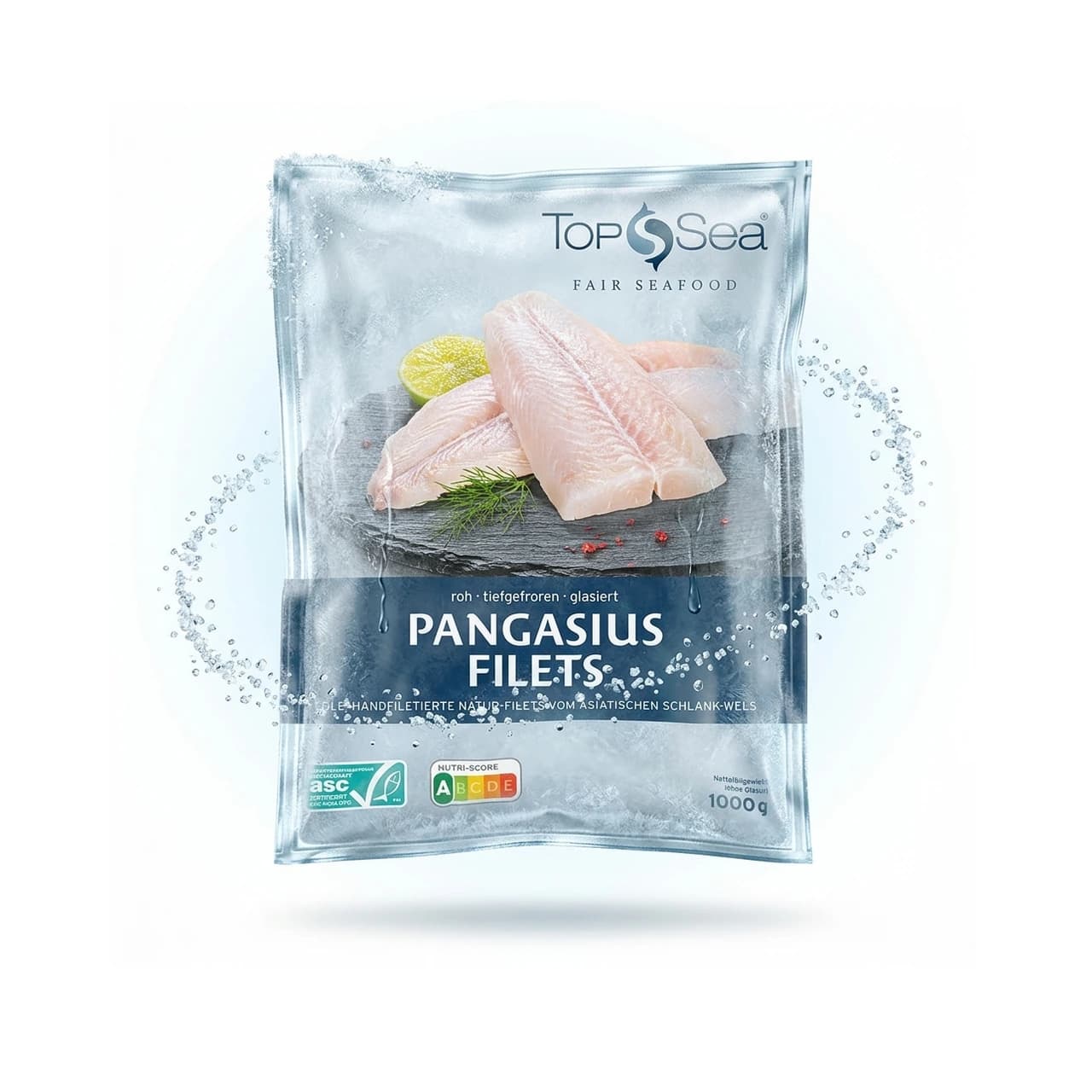 Beutel Top Sea Pangasius Filets, 1000 g