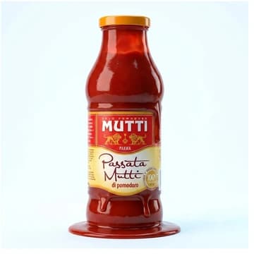 Flasche Mutti Passata di Pomodoro, passierte Tomaten, 400 g
