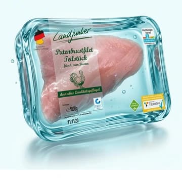 Schale Landjunker Putenbrustfilet Teilstück, 1000 g