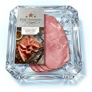 Packung Best Moments Roastbeef in Scheiben, 80 g