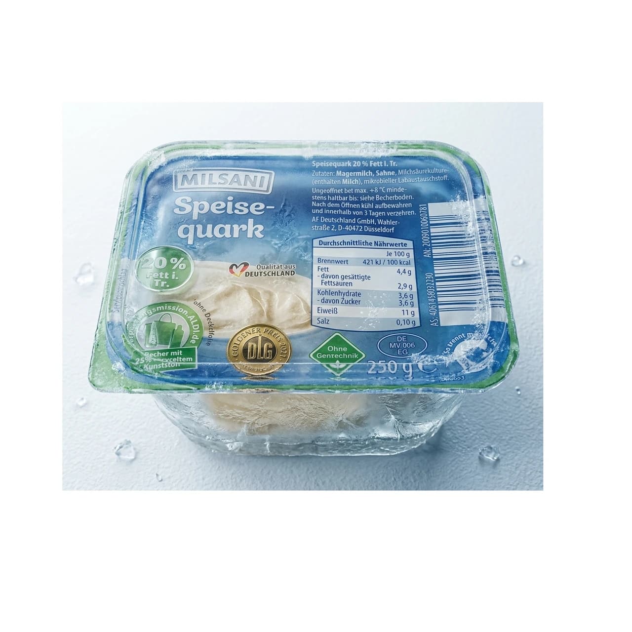 Becher Milsani Speisequark 20% Fett, 250 g