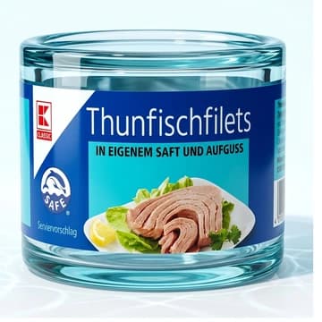 Dose K-Classic Thunfischfilets in eigenem Saft, 150 g