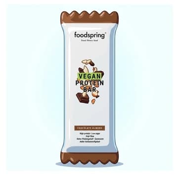 Foodspring Vegan Protein Bar Schokolade-Mandel, 60 g