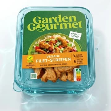 Schale Garden Gourmet Vegane Filet-Streifen, 175 g