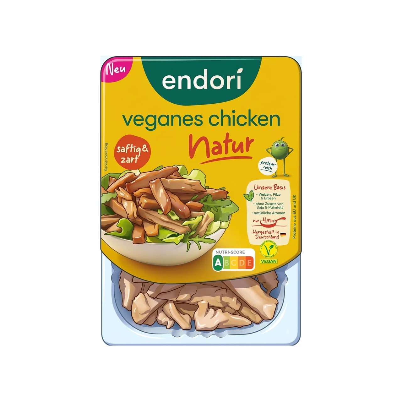 Schale endori veganes Chicken Natur, 180 g